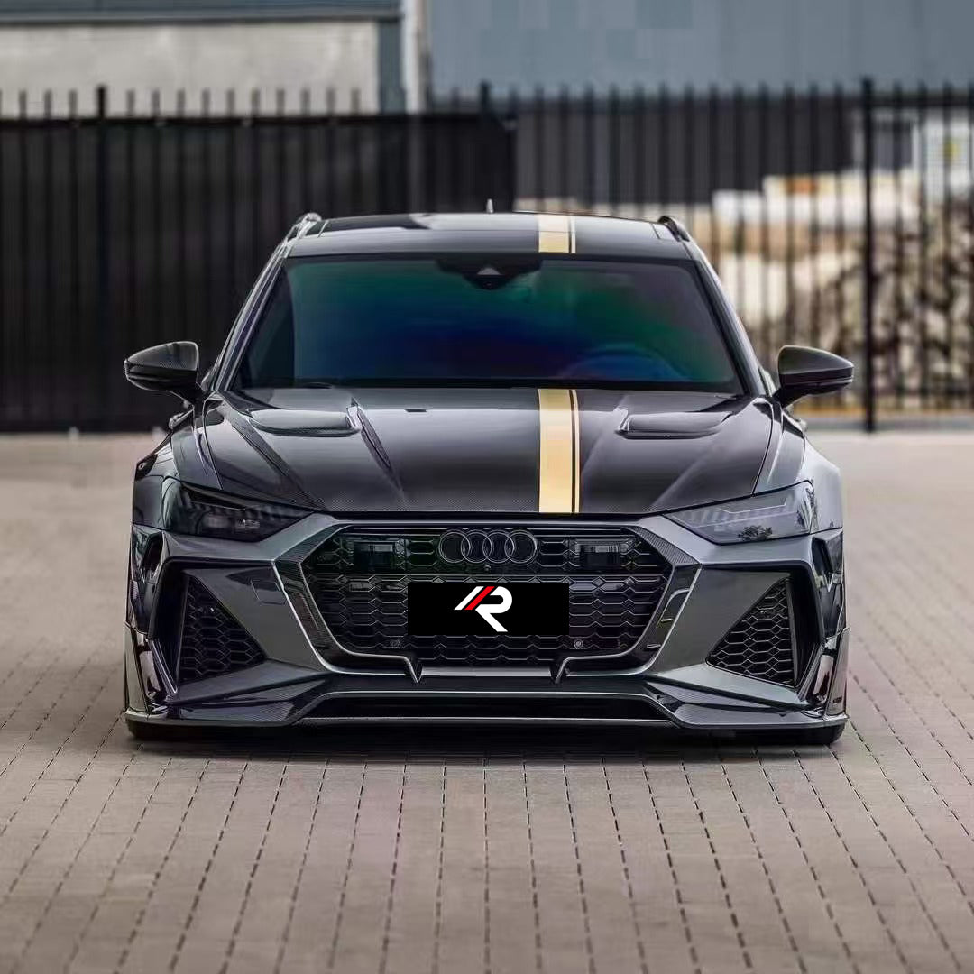 Aero Republic M Style Grill Trim for Audi RS6 & RS7 C8 2020-ON Dry Pre-preg Carbon Fiber