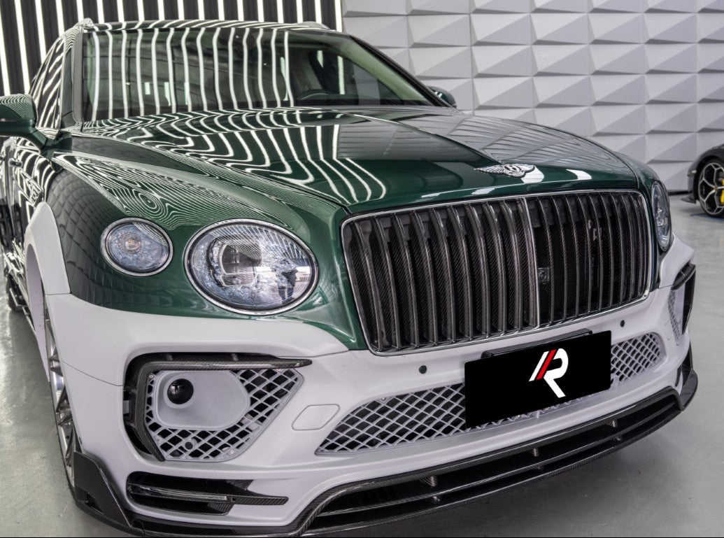 Aero Republic M Style Front Bumper for Bentley Bentayga V8 W12 2021-ON Dry Pre-preg Carbon Fiber/FRP