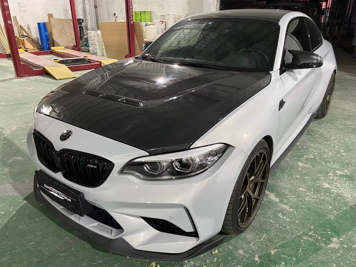 Aero Republic CS Style Hood Bonnet for BMW M2 M2C F87 & M240i F22 F23 Carbon Fiber