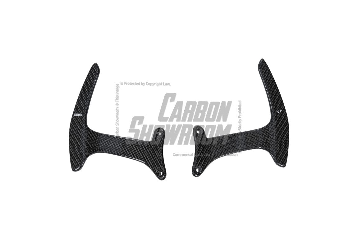 Aero Republic OEM 1:1 Style Shift Paddles for Ferrari 488 GTB & Spider Dry Pre-preg Carbon Fiber