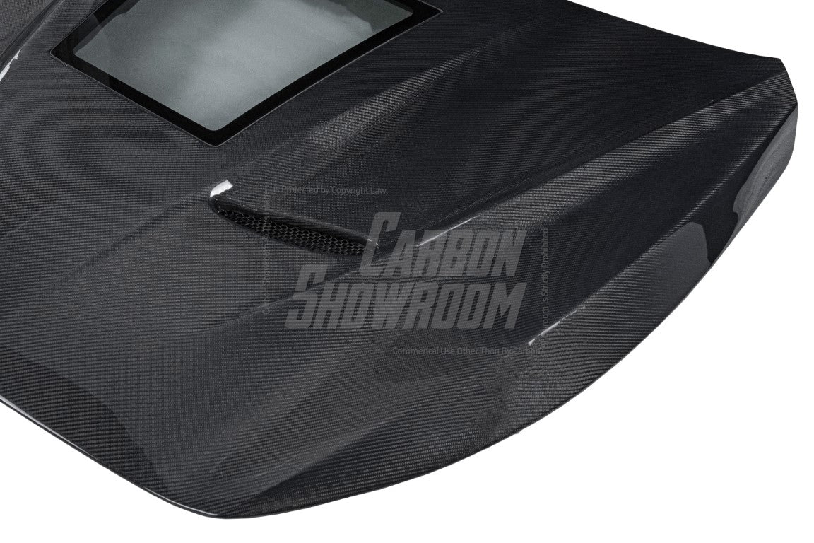 Aero Republic With Glass Window Hood for Infiniti Q50 2014 2015 2016 2017 2018 2019 2020 2021 2022 2023 2024 Carbon Fiber