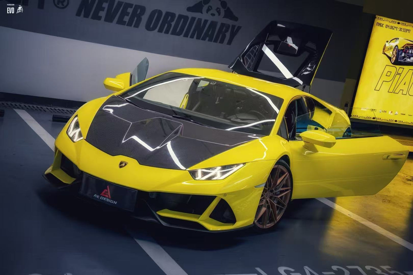 ArmorExtend Hood for Lamborghini Huracan LP580 LP610 Evo RWD AWD Tecnica Dry Pre-preg Carbon Fiber