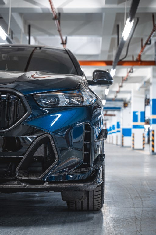 ArmorExtend AE Front Canards for BMW X6 M60i xDrive40i G06 LCI 2024-ON Pre-preg Carbon Fiber
