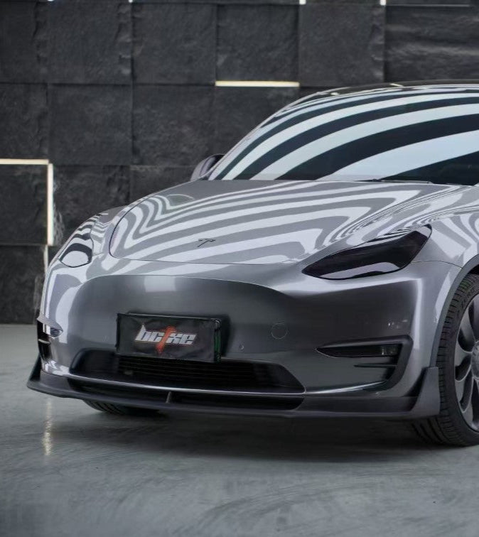 BCTXE Tuning V1 Front Lip for Tesla Model Y Performance Standard 2020-2025 Carbon Fiber