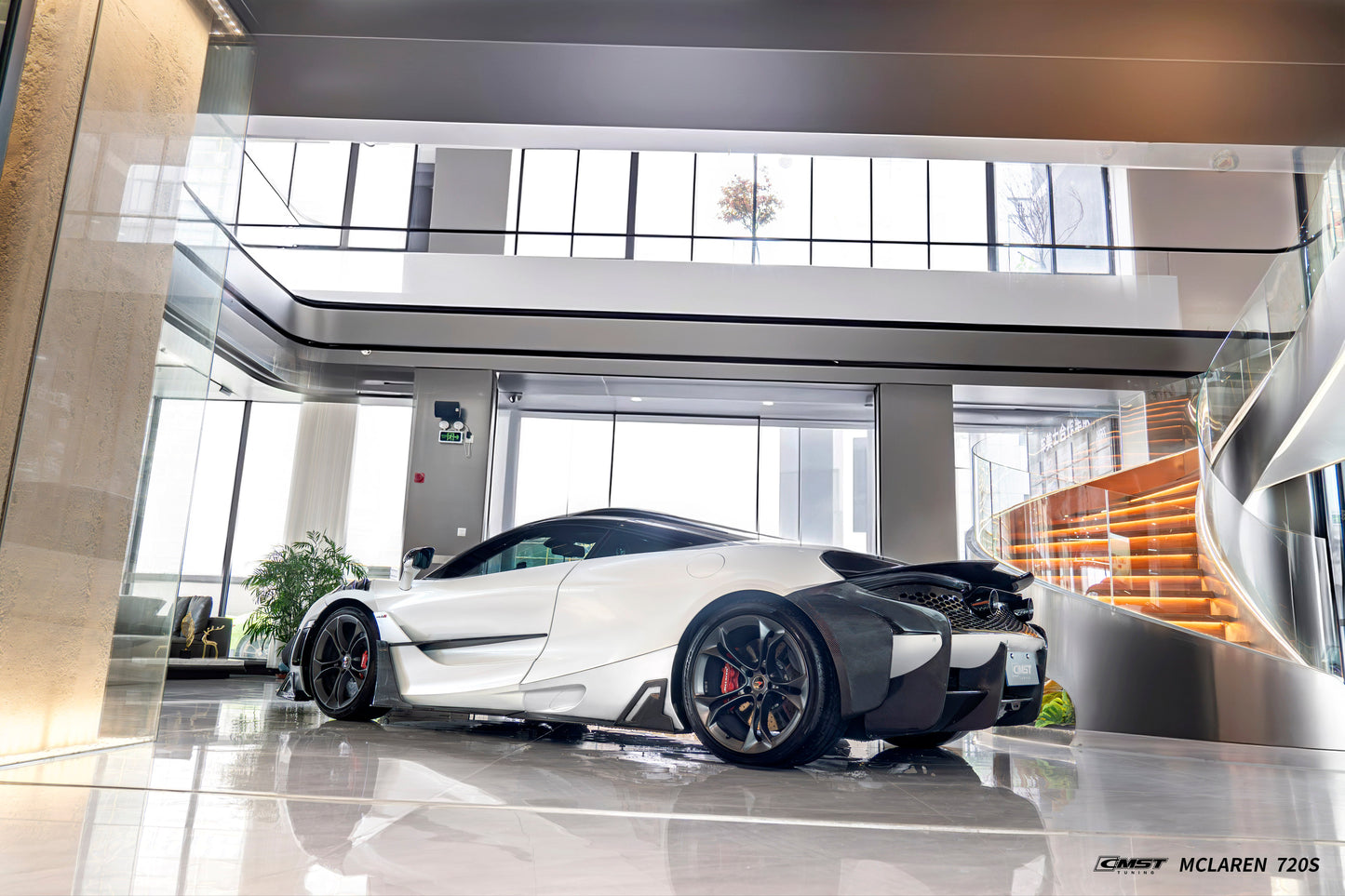 CMST Tuning Rear Bumper & Diffuser for McLaren 720S 2018-2023 Dry Pre-preg Carbon Fiber / FRP