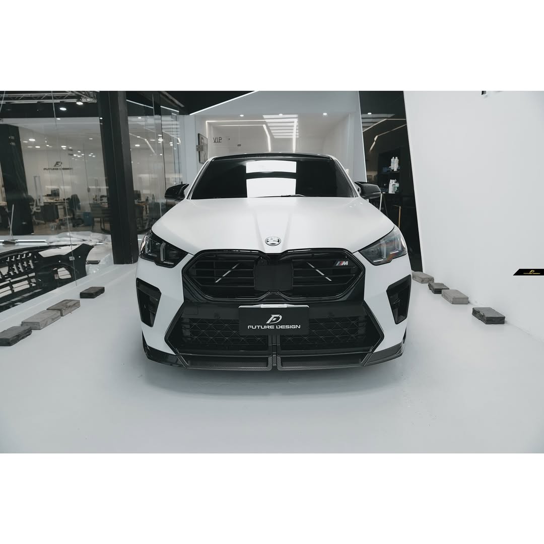 Future Design V1 Front Lip for BMW X2 IX2 M35i sDrive28i xDrive28i U10 2024-ON Dry Pre-preg Carbon/FRP