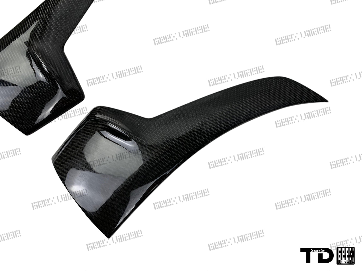 Geex Village V2 Front Bumper Air Diverter Canards & Lip for BMW M Sport 340i 335i F30 2012-2019 Carbon Fiber/FRP