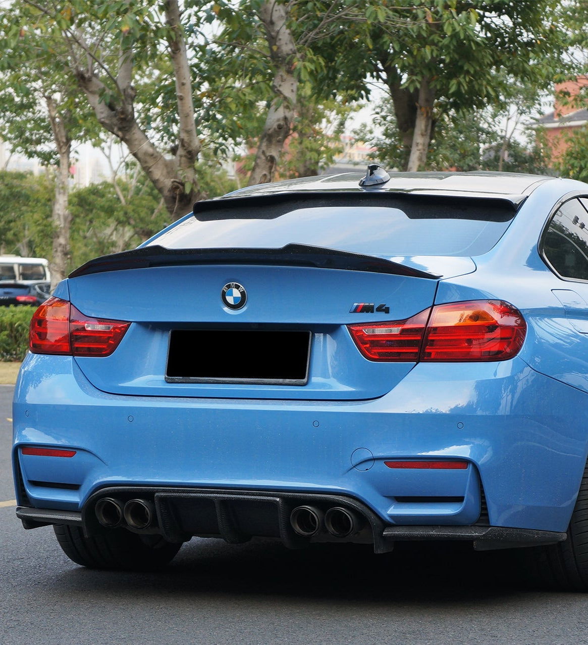 Geex Village Rear Roof Spoiler for BMW 4 Series 440i 435i F32 & M4 F82 Coupe 2014-2020 Carbon Fiber