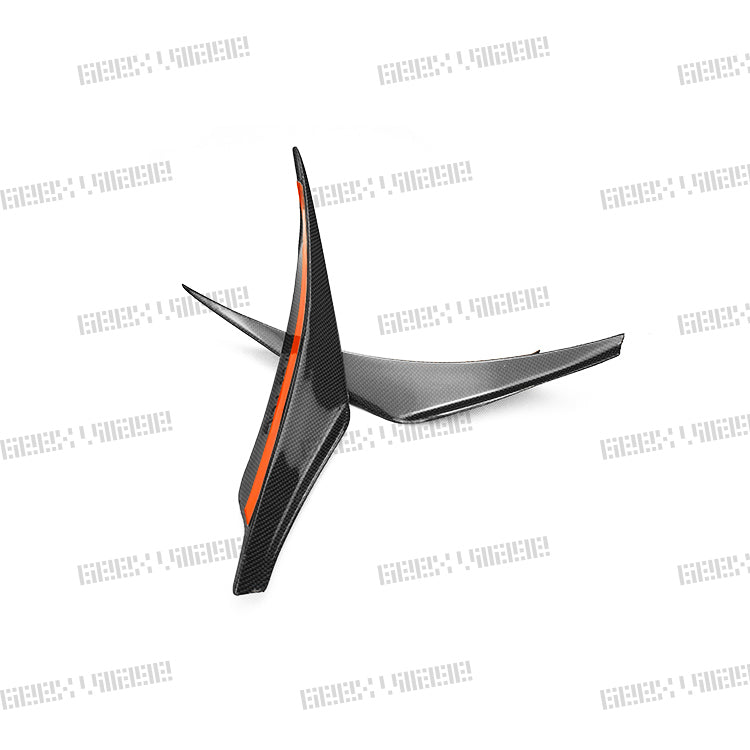 Geex Village Front Canards for BMW M3/C/CS F81 F80 2014-2018 & M4/C/CS F83 F82 2014-2020 Carbon Fiber