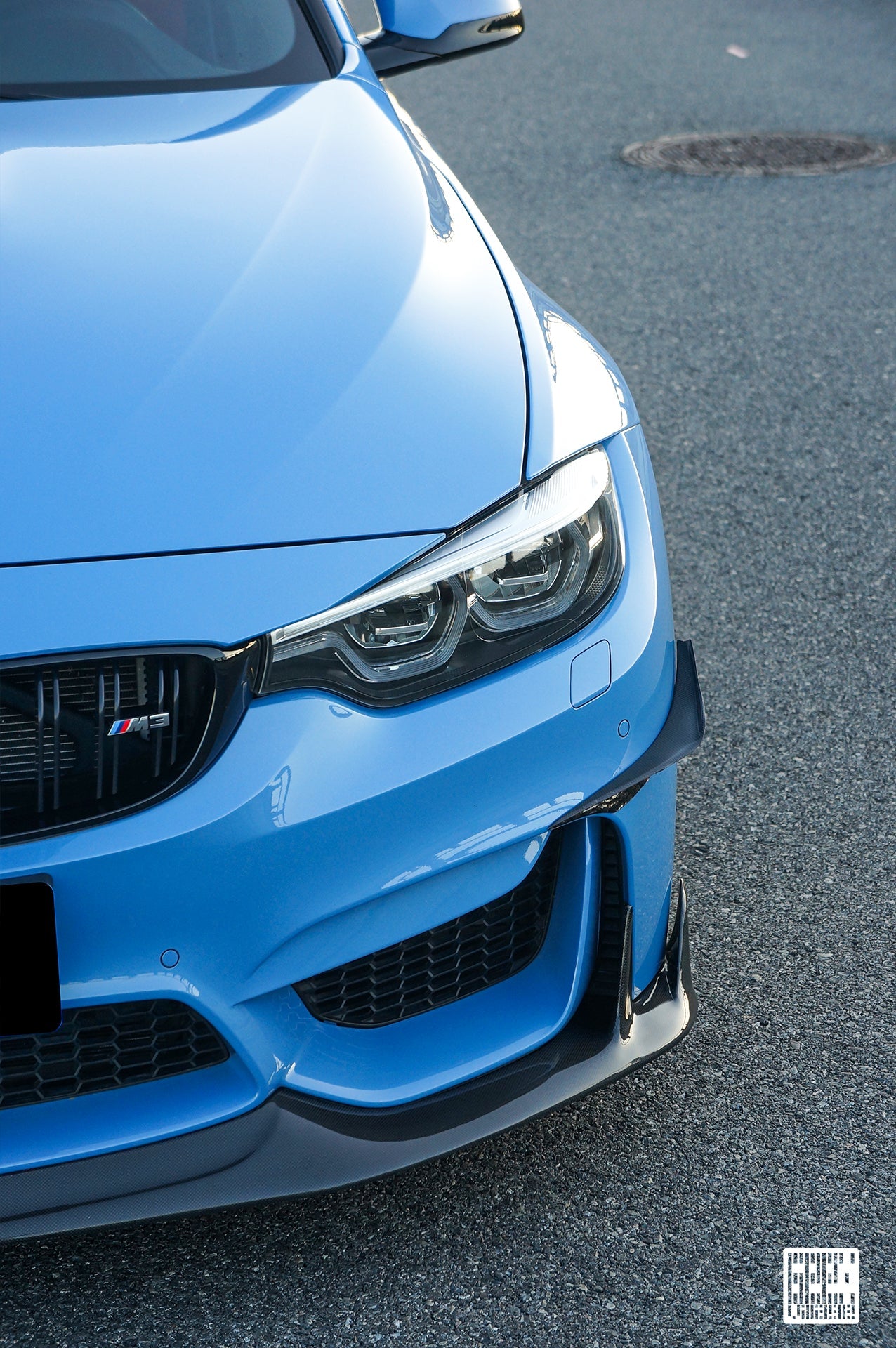 Geex Village Front Canards for BMW M3/C/CS F81 F80 2014-2018 & M4/C/CS F83 F82 2014-2020 Carbon Fiber