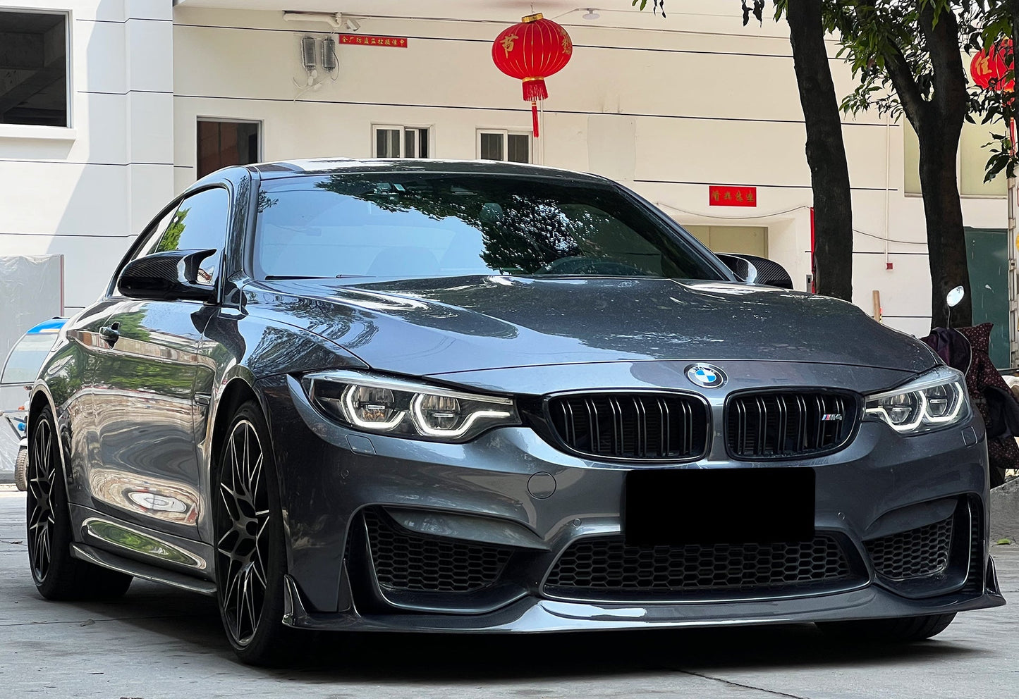 Geex Village Front Lip for BMW M3/C/CS F81 F80 2014-2018 & M4/C/CS F83 F82 2014-2020 Carbon Fiber