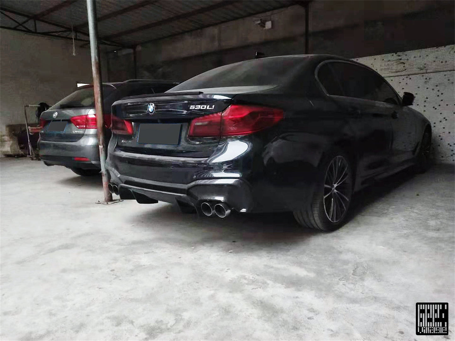 Geex Village Rear Diffuser & Undertray for BMW M5C M5 F90 2018-2024 & 5 Series M550 540 G30 2017-2023 Carbon Fiber