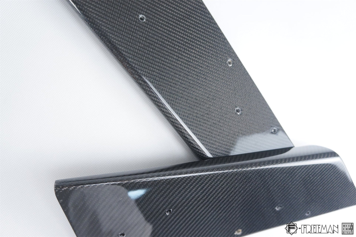 Geex Village Rear Canards for Cadillac ATS Turbo Luxury Performance Premium 2013-2019 Carbon Fiber