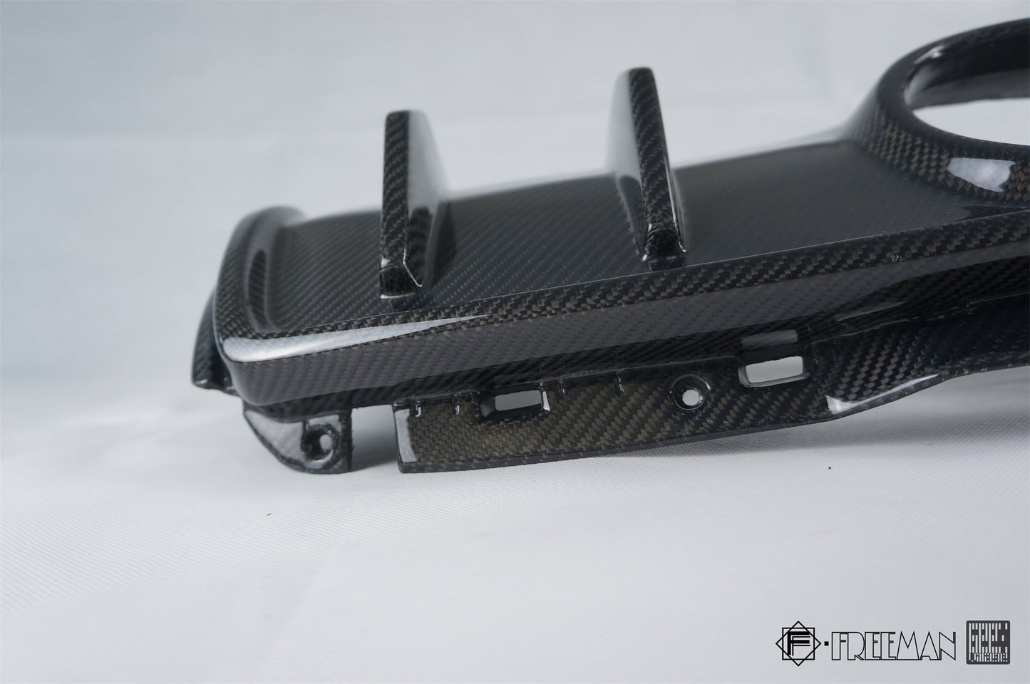 Geex Village Rear Diffuser for Cadillac ATS Turbo Luxury Performance Premium 2013-2019 Carbon Fiber
