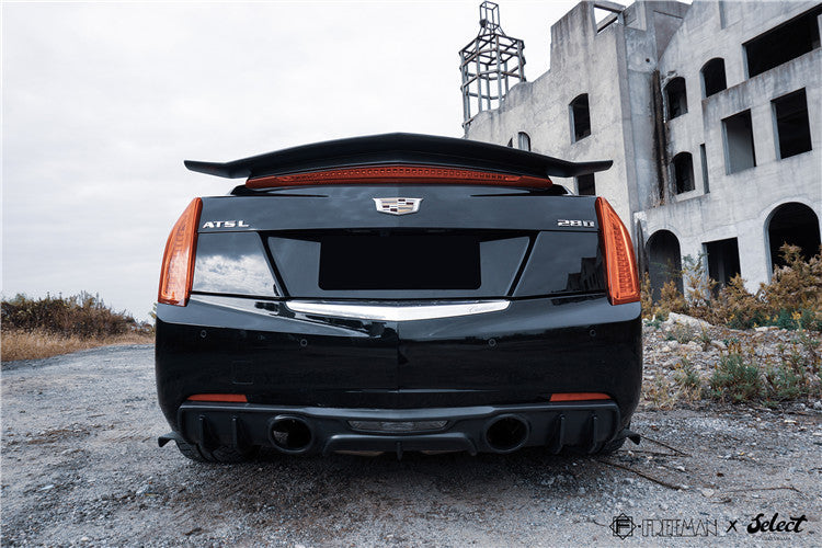 Geex Village Rear Diffuser for Cadillac ATS Turbo Luxury Performance Premium 2013-2019 Carbon Fiber