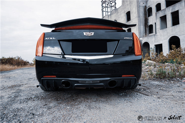 Geex Village Rear Spoiler Wing for Cadillac ATS Turbo Luxury Performance Premium 2013-2019 Sendan Carbon Fiber