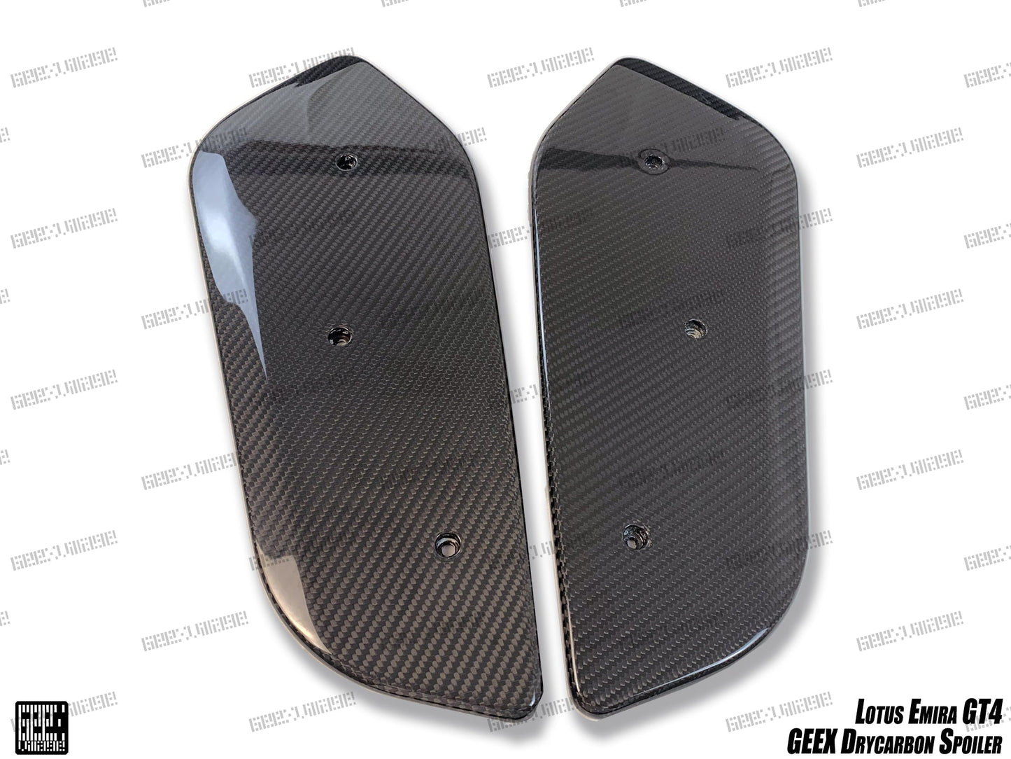 Geex Village GT4 Style Rear Wing for Lotus Emira 3.6 V6 2.0 Four-cylinder 2022-ON Coupe Dry Pre-preg Carbon Fiber