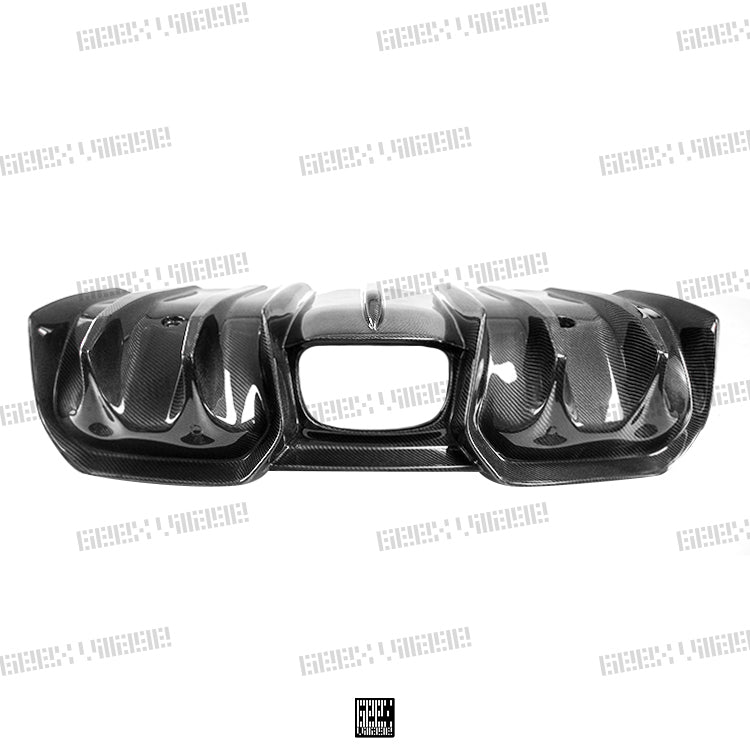 Geex Village Rear Diffuser & Side Extension for MINI Cooper JCW S Base F56 First LCI Carbon Fiber/FRP
