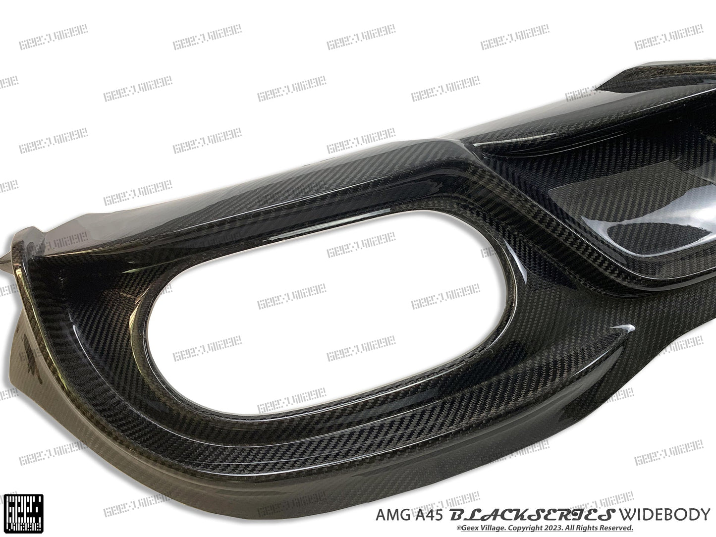 Geex Village Blackseries Style Rear Diffuser for Mercedes Benz A-Class AMG A45 A35 A220 W177 V177 2019-ON Carbon Fiber