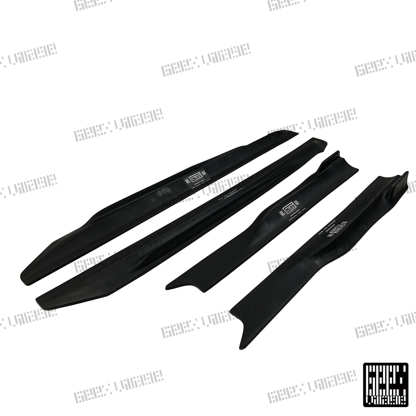Geex Village Blackseries Style Side Skirts for Mercedes Benz A-Class AMG A45 A35 A220 W177 V177 2019-ON Carbon Fiber