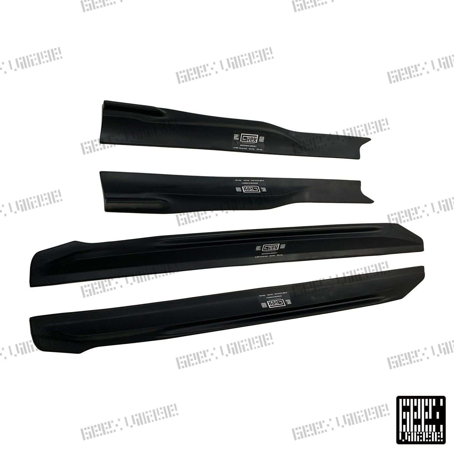Geex Village Blackseries Style Side Skirts for Mercedes Benz A-Class AMG A45 A35 A220 W177 V177 2019-ON Carbon Fiber