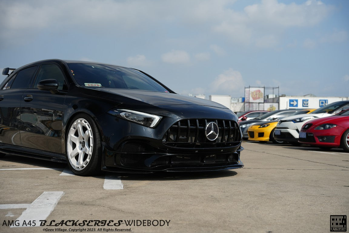 Geex Village Blackseries Style Front Bumper Kit for Mercedes Benz A-Class AMG A45 W177 V177 2019-ON Carbon Fiber/FRP