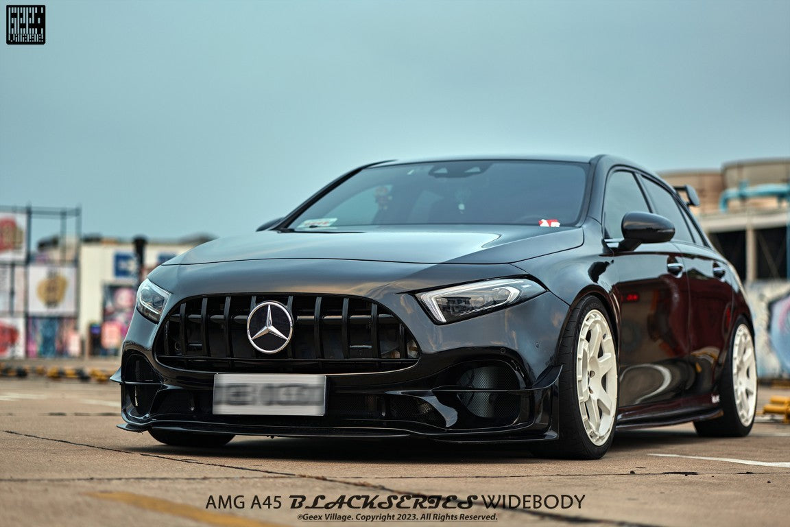 Geex Village Blackseries Style Front Bumper Kit for Mercedes Benz A-Class AMG A45 W177 V177 2019-ON Carbon Fiber/FRP