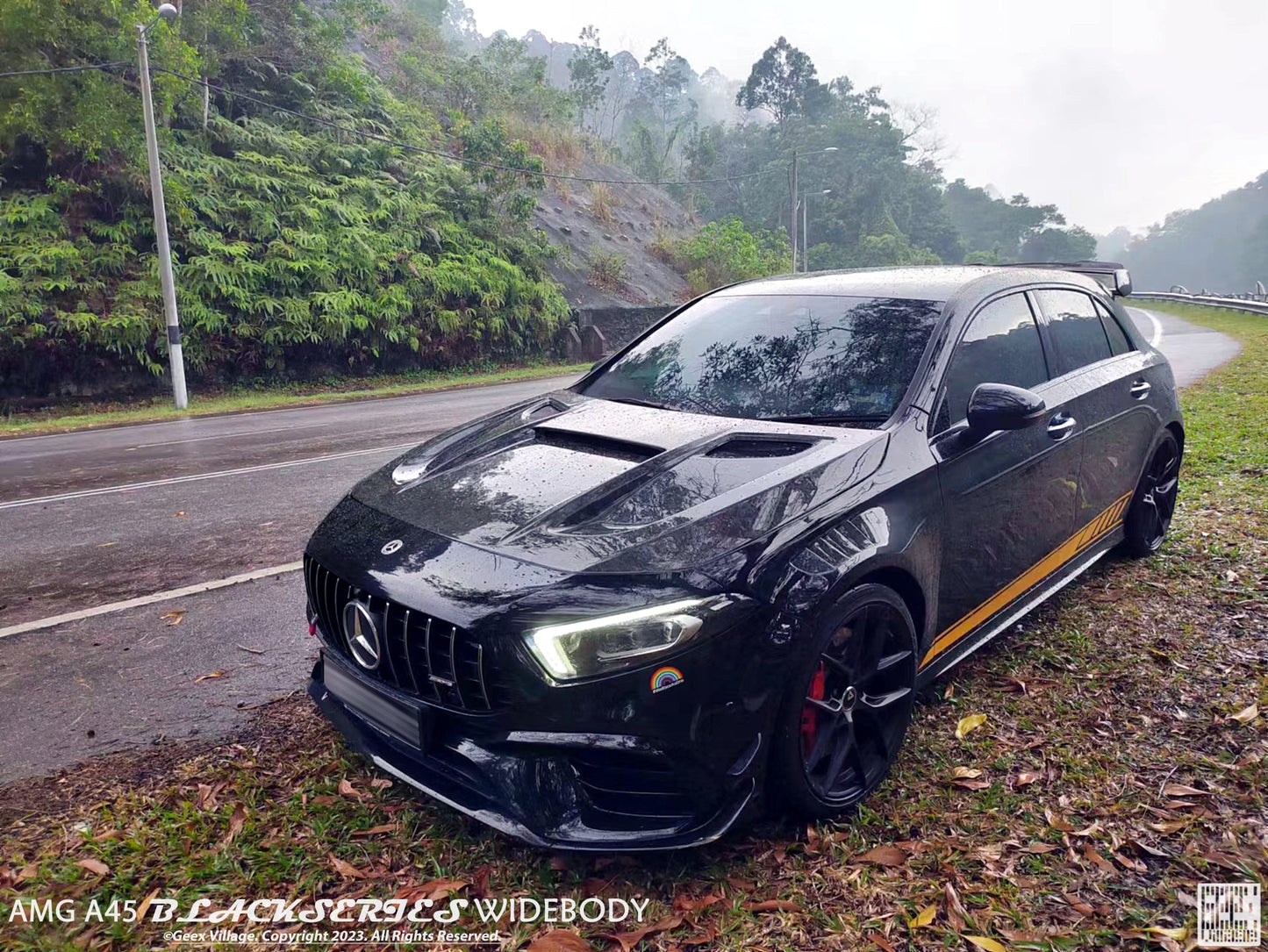 Geex Village Blackseries Style Front Fenders for Benz A-Class AMG A45 W177 V177 2019-ON Carbon Fiber/FRP