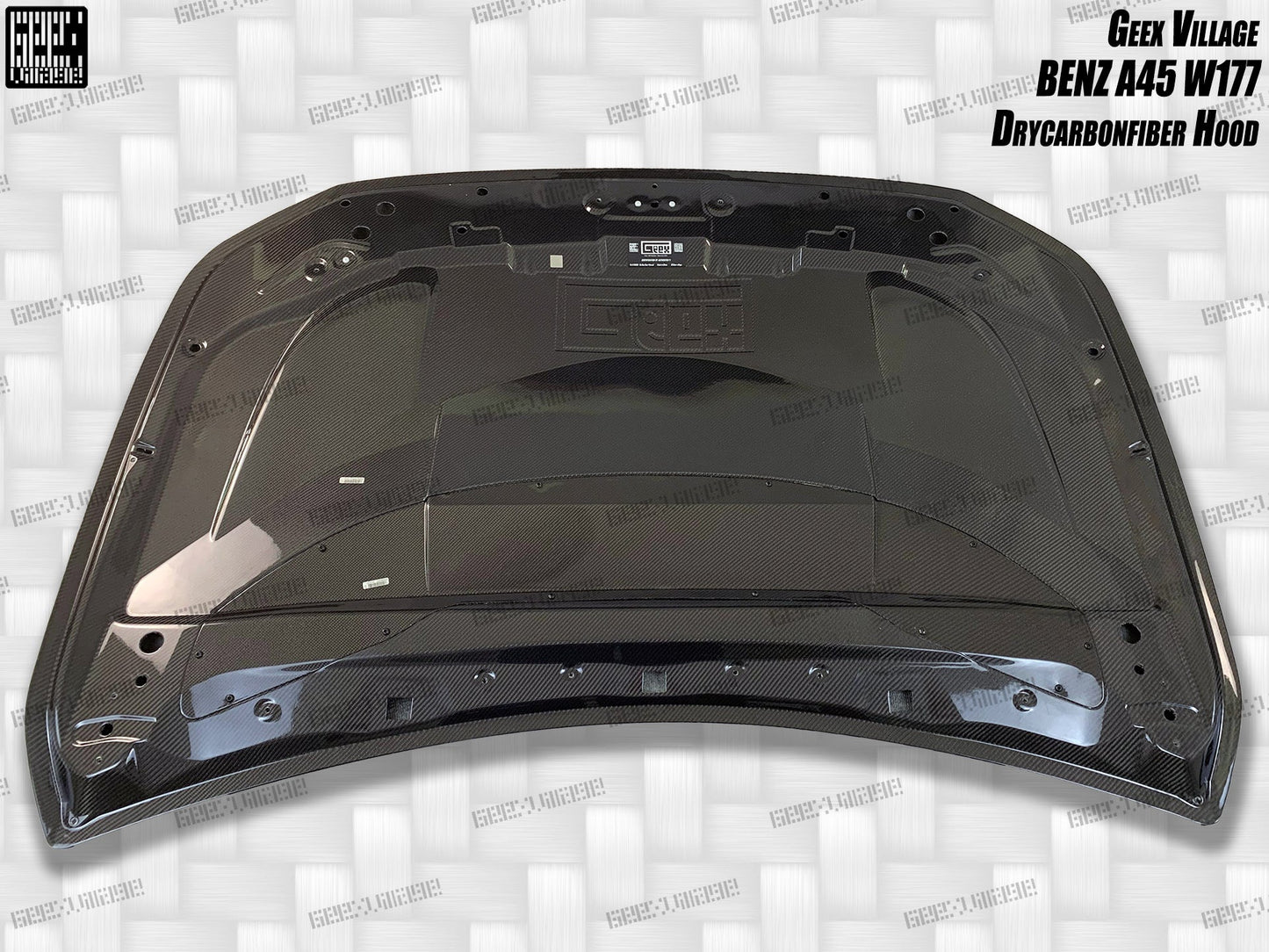 Geex Village Blackseries Style Hood for Mercedes Benz AMG CLA45 CLA35 CLA250 C118 A45 A35 A250 A220 W177 V177 2019-ON Carbon Fiber/FRP