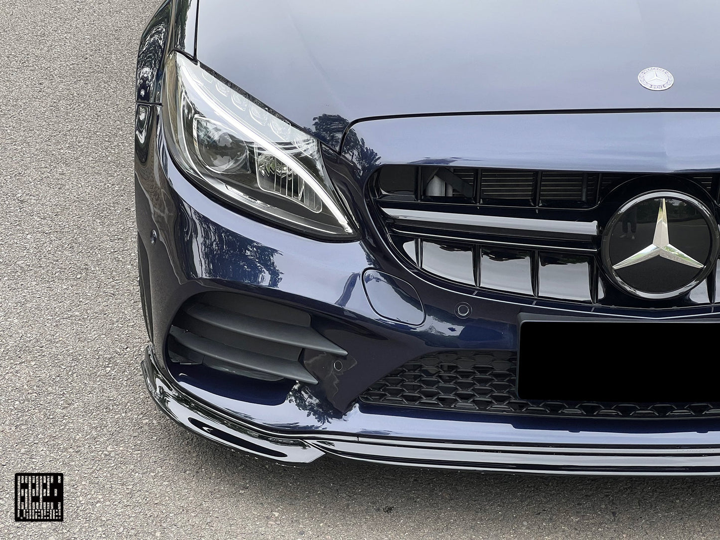 Geex Village Front Lip for Mercedes Benz C-Class C63S C63 AMG W205 Coupe Convertible 2015-2023 Carbon Fiber