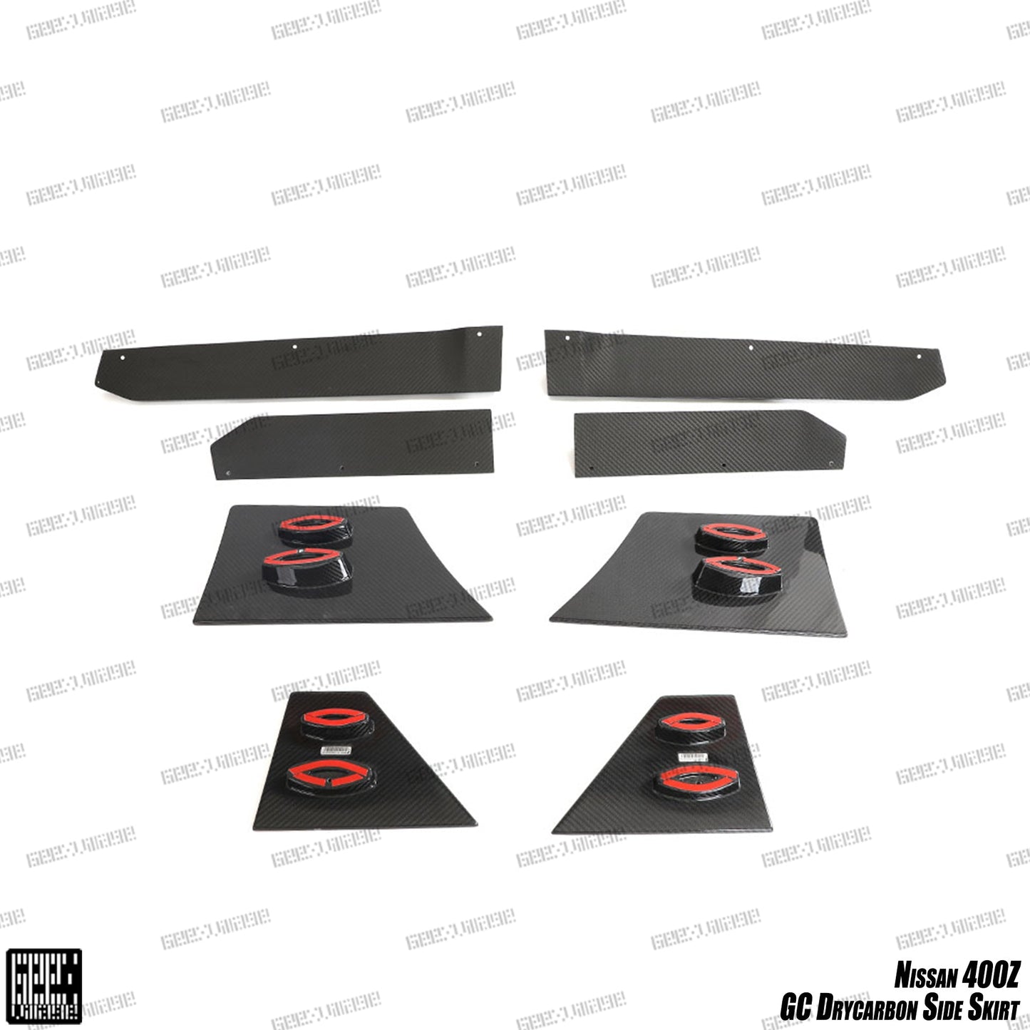 Geex Village GC Style Side Skirts for Nissan Z 400Z RZ34 2023-ON Dry Pre-preg Carbon Fiber