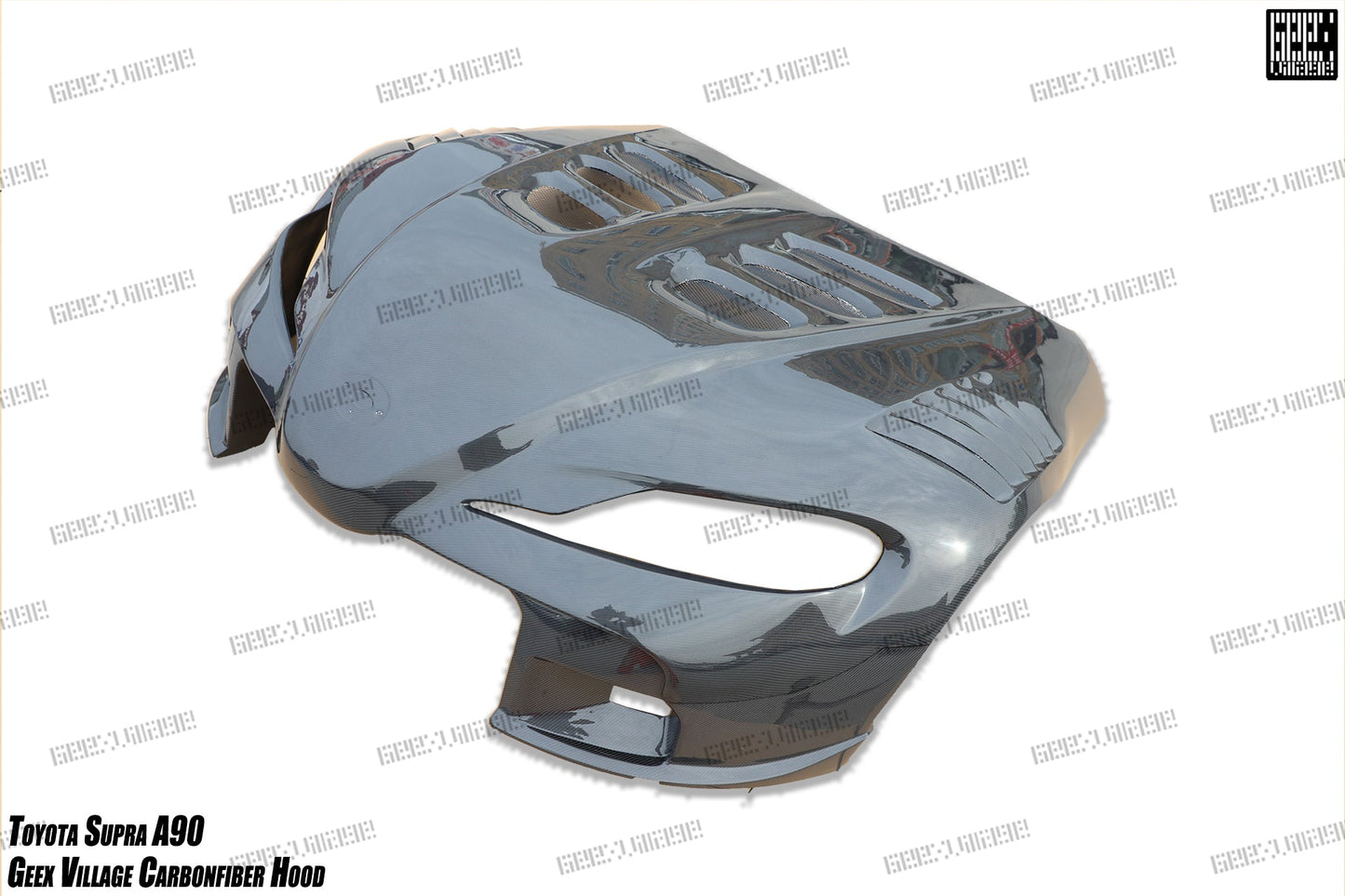 Geex Village Unicorn GT3 Clamshell Hood and Front Bumper for Toyota Supra MK5 A90 A91 3.0 2020-ON Carbon Fiber/FRP
