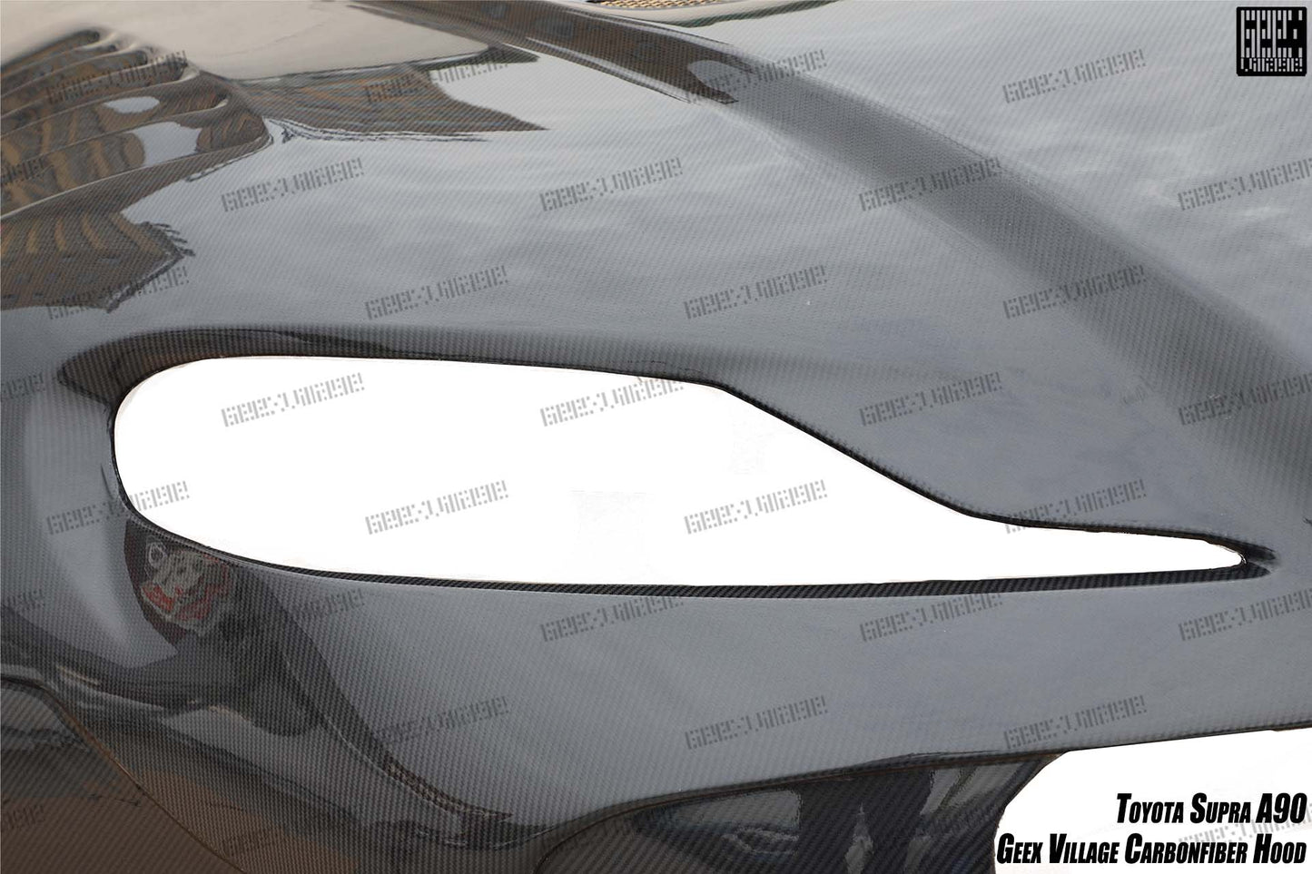 Geex Village Unicorn GT3 Clamshell Hood and Front Bumper for Toyota Supra MK5 A90 A91 3.0 2020-ON Carbon Fiber/FRP
