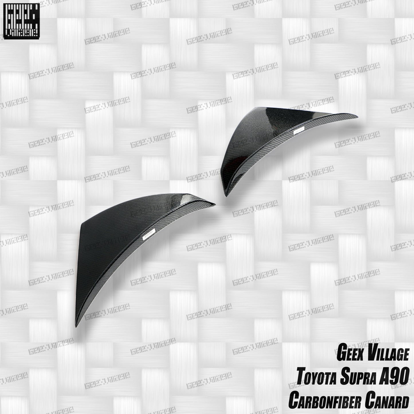Geex Village Unicorn GT3 Widebody Canards for Toyota Supra MK5 A90 A91 3.0 2020-ON Carbon Fiber/FRP
