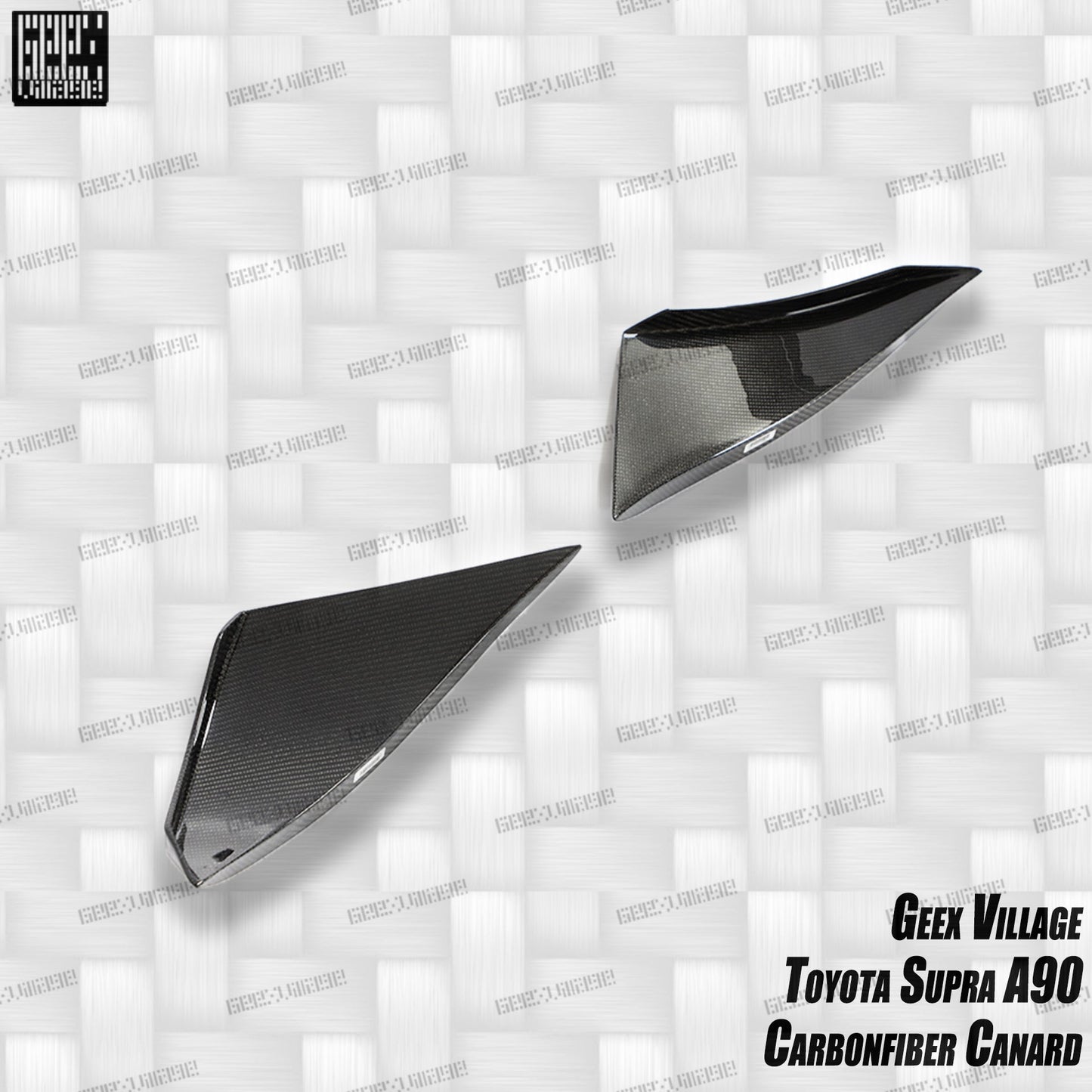 Geex Village Unicorn GT3 Widebody Canards for Toyota Supra MK5 A90 A91 3.0 2020-ON Carbon Fiber/FRP