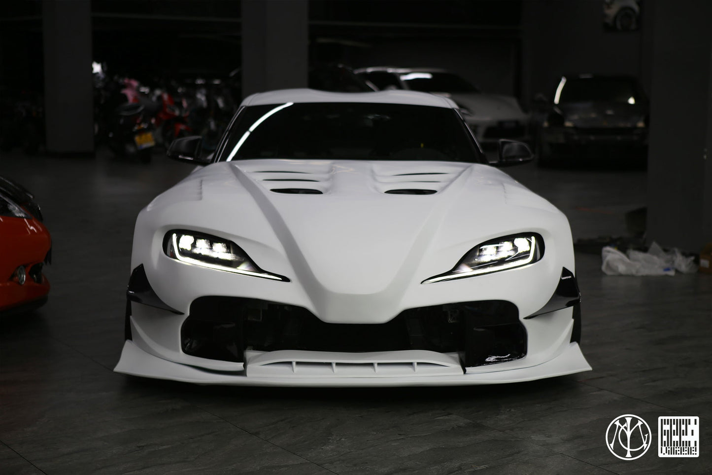 Geex Village Unicorn GT3 Widebody Canards for Toyota Supra MK5 A90 A91 3.0 2020-ON Carbon Fiber/FRP