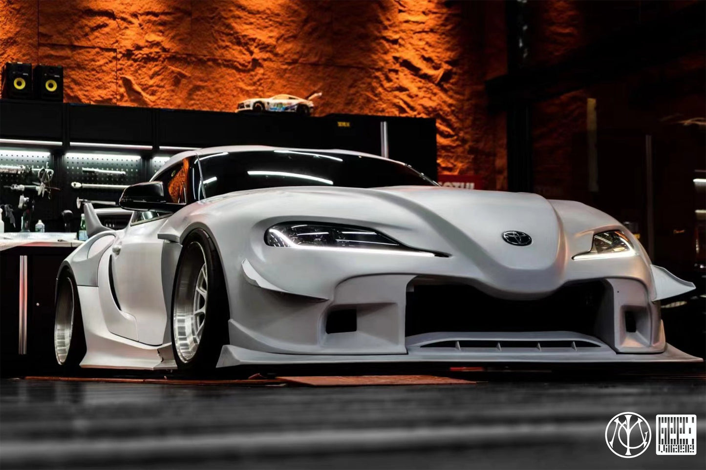 Geex Village Unicorn GT3 Widebody Front Lip for Toyota Supra MK5 A90 A91 3.0 2020-ON Carbon Fiber/FRP