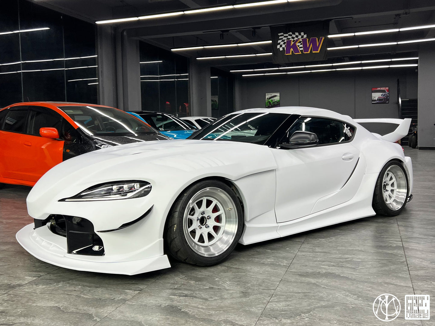 Geex Village Unicorn GT3 Widebody Canards for Toyota Supra MK5 A90 A91 3.0 2020-ON Carbon Fiber/FRP