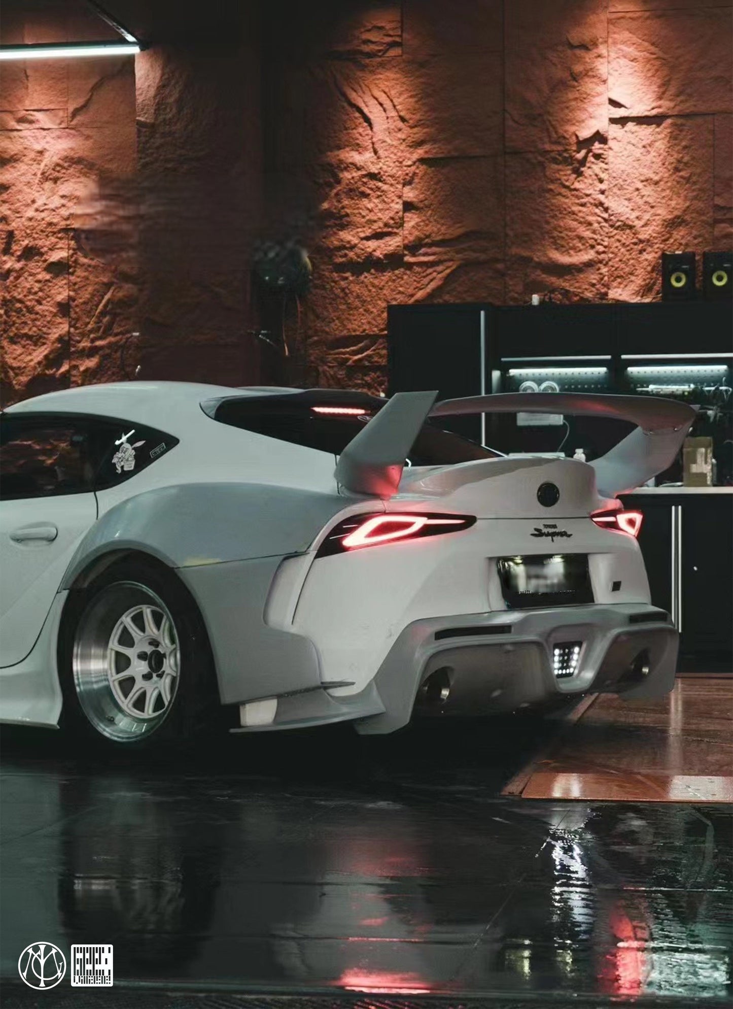 Geex Village Unicorn GT3 Widebody Rear Wing for Toyota Supra MK5 A90 A91 3.0 2020-ON Coupe Carbon Fiber/FRP