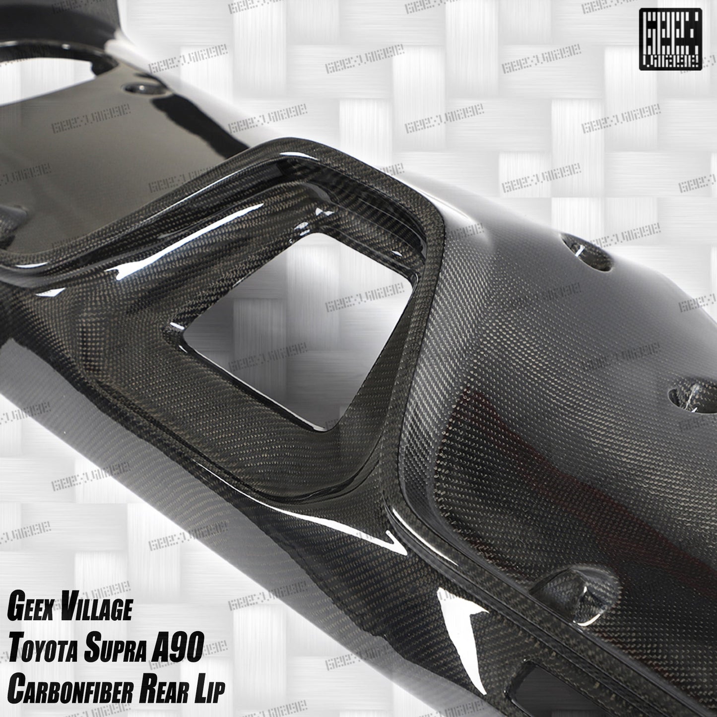 Geex Village Unicorn GT3 Widebody Rear Diffuser & Undertray & Canards for Toyota Supra MK5 A90 A91 3.0 2020-ON Carbon Fiber/FRP