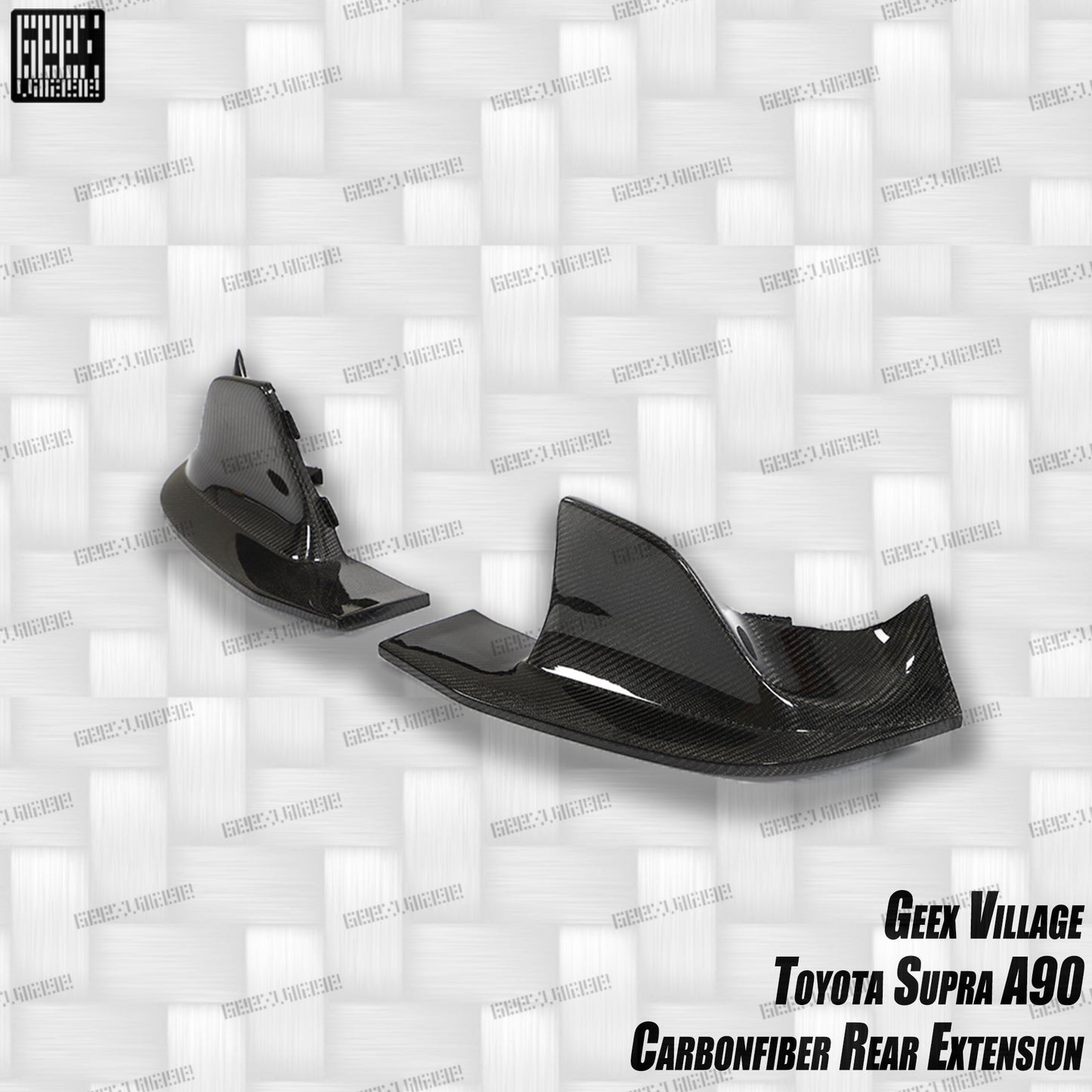 Geex Village Unicorn GT3 Widebody Rear Diffuser & Undertray & Canards for Toyota Supra MK5 A90 A91 3.0 2020-ON Carbon Fiber/FRP