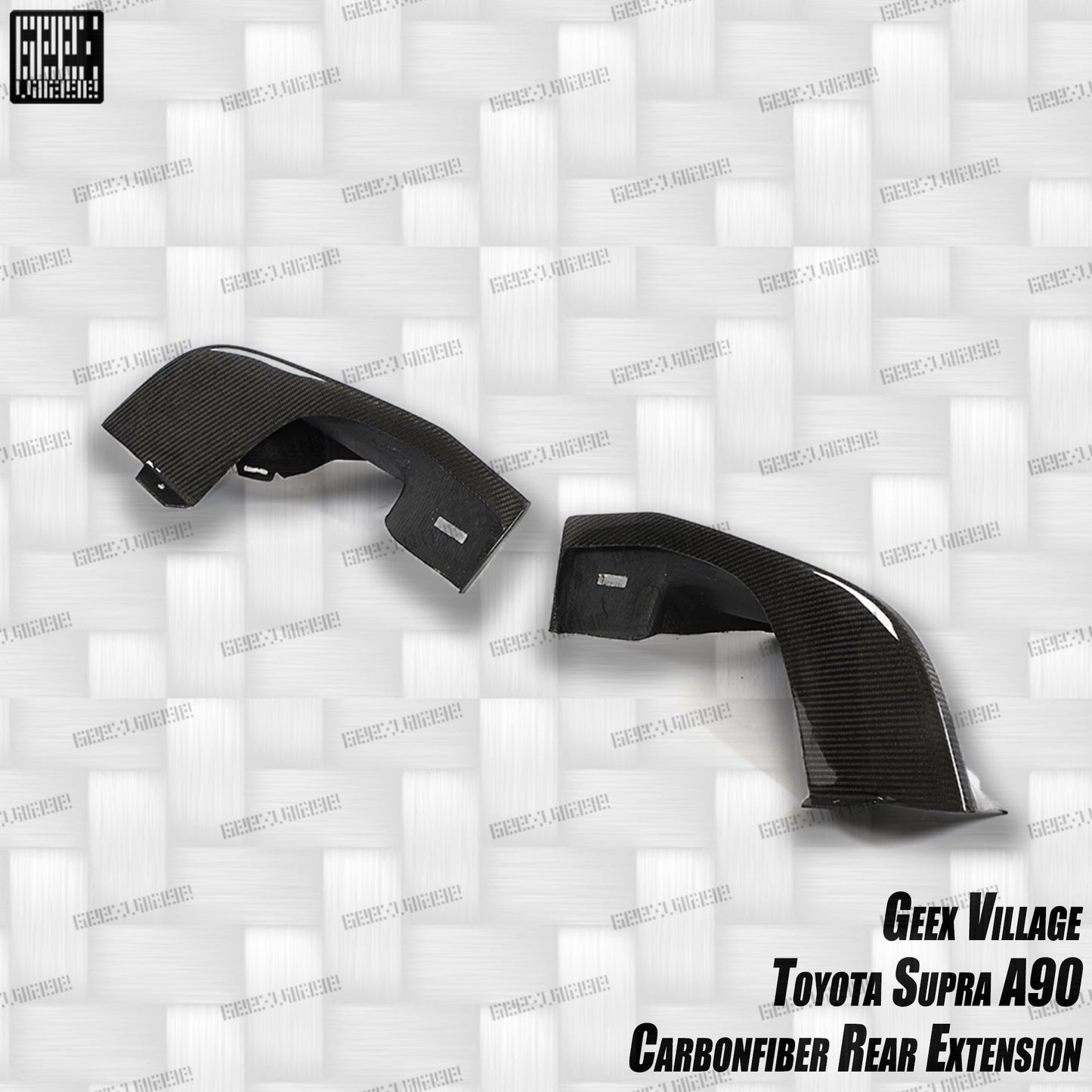 Geex Village Unicorn GT3 Widebody Rear Diffuser & Undertray & Canards for Toyota Supra MK5 A90 A91 3.0 2020-ON Carbon Fiber/FRP