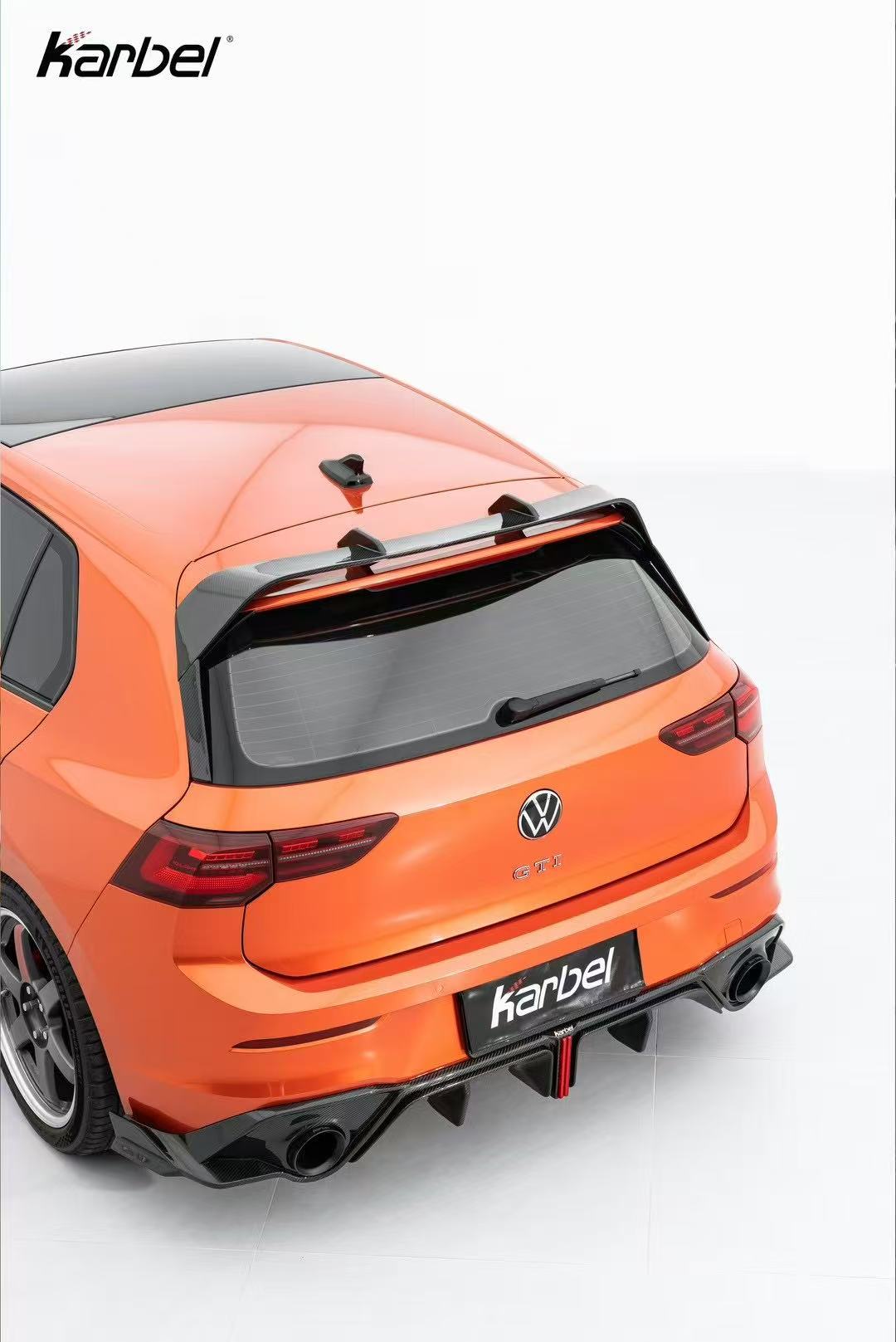 Karbel Carbon V2 Rear Diffuser for Volkswagen GTI MK8 MK8.5 2022-ON Dry Carbon Fiber/FRP