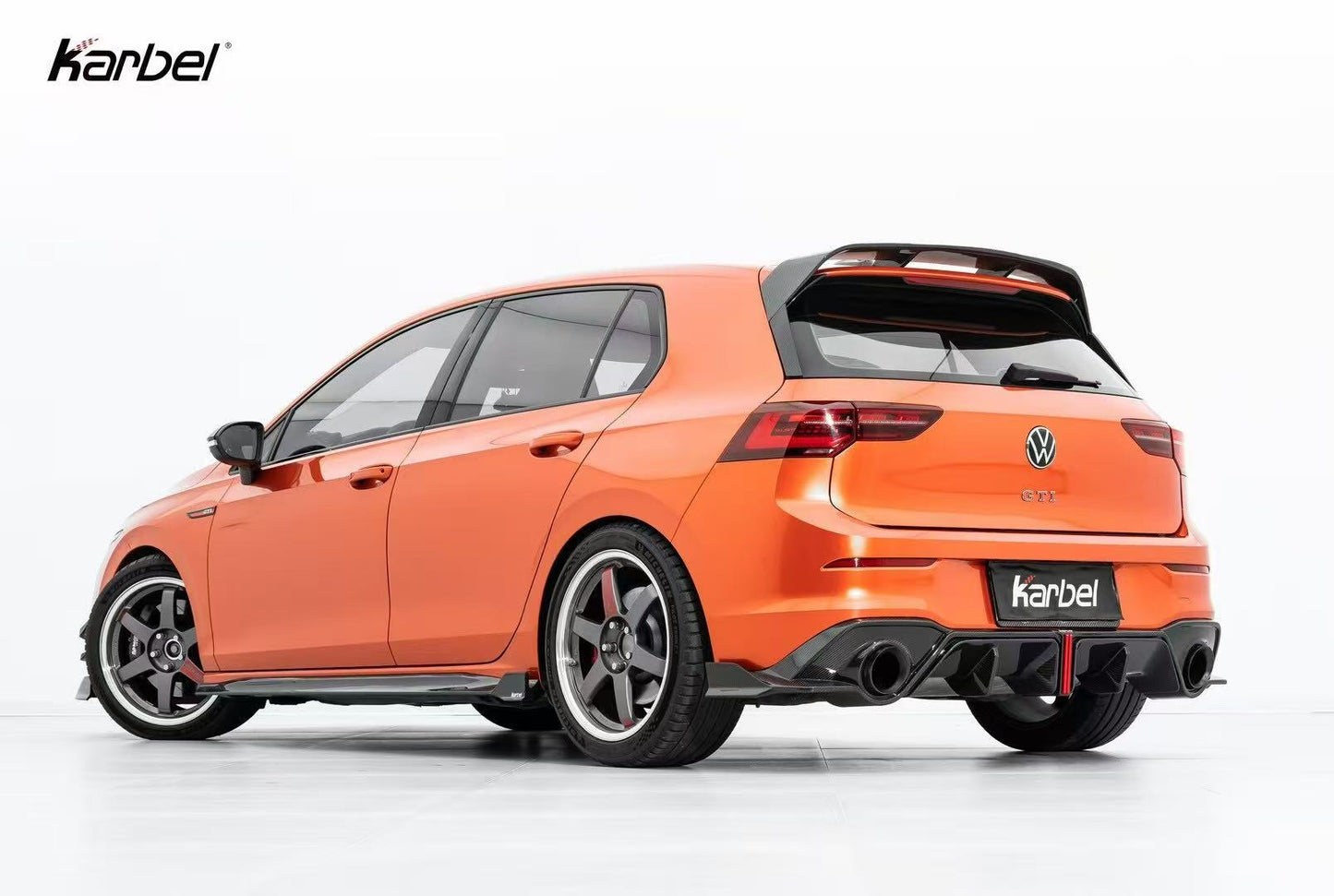 Karbel Carbon V2 Rear Diffuser for Volkswagen GTI MK8 MK8.5 2022-ON Dry Carbon Fiber/FRP
