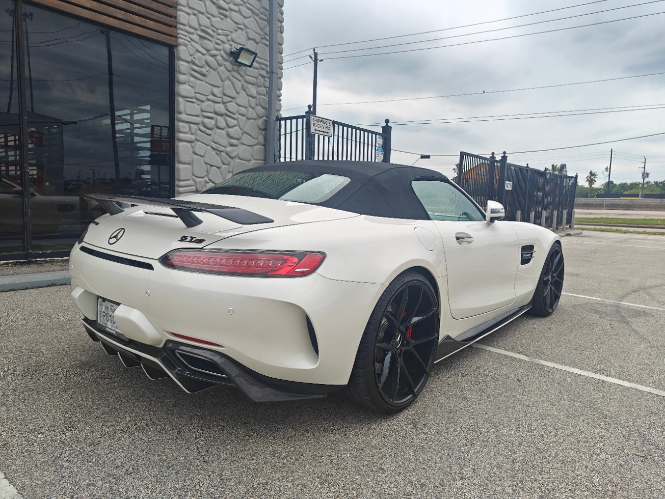 Paktechz Rear Wing for Mercedes Benz AMG GT GTS GTC C190 2016-2021 Carbon Fiber / FRP