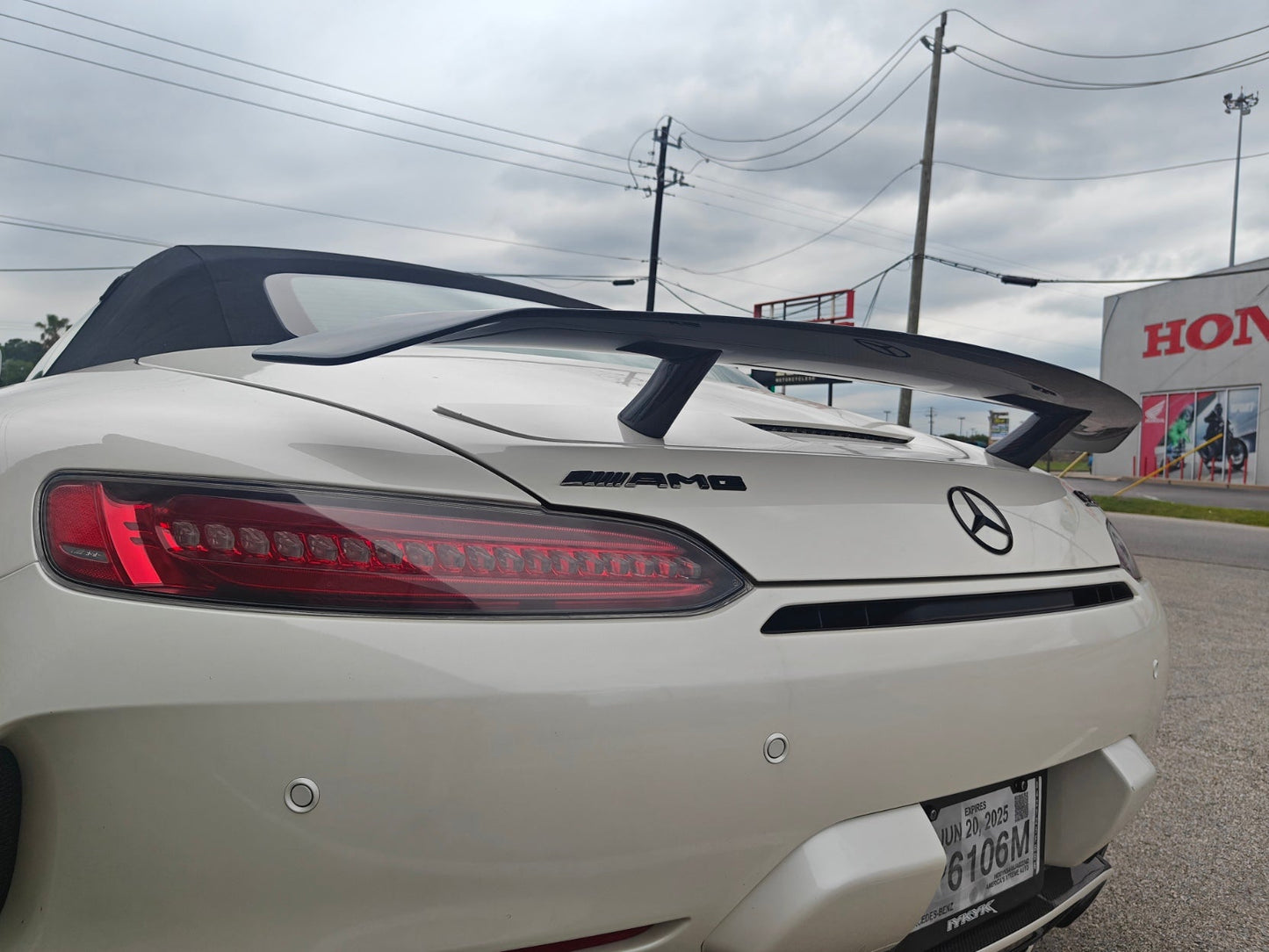 Paktechz Rear Wing for Mercedes Benz AMG GT GTS GTC C190 2016-2021 Carbon Fiber / FRP