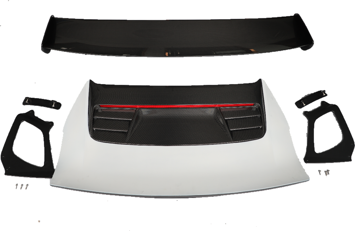 Dupont Tech GT3RS Style Rear Wing for Porsche 991.1 991.2 2012-2019 Dry Pre-preg Carbon Fiber