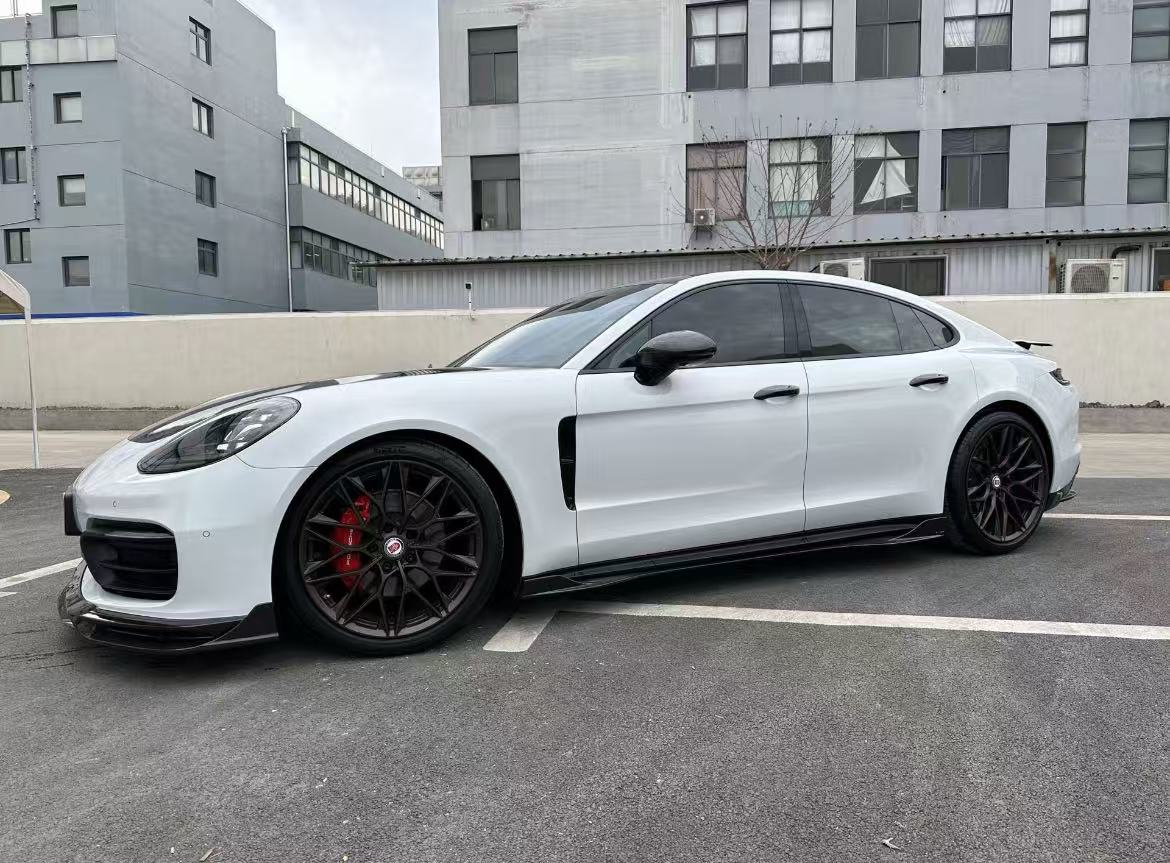 TAKD Carbon V2 Front Lip for Porsche Panamera 971.2 GTS 2017-2023 Dry Pre-preg Carbon Fiber