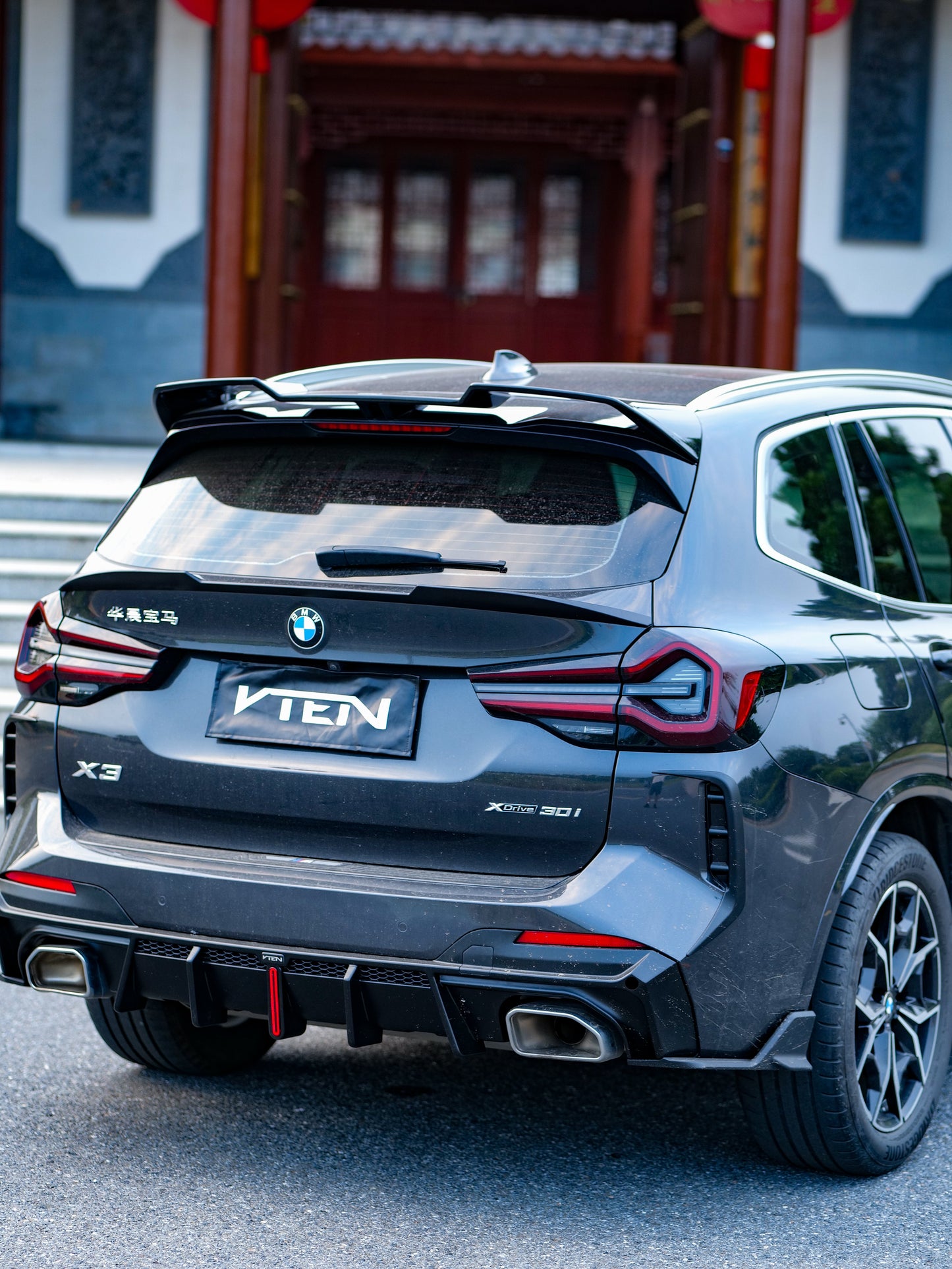 VTEN Rear Canards for BMW X3 s/x Drive30 G01 & IX3 BEV G08 LCI 2022-ON ABS