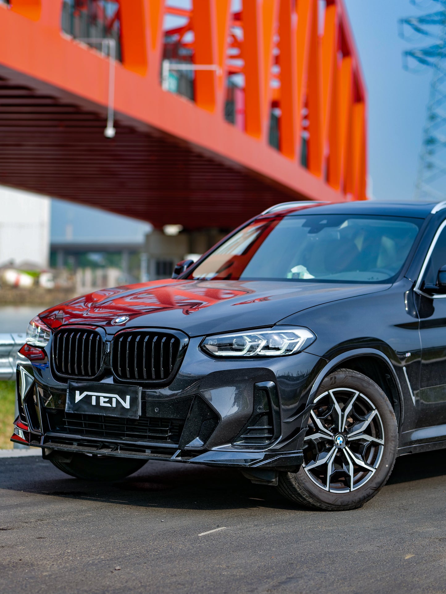 VTEN Front Lip for BMW X3 G01 & X4 M40 G02 & IX3 BEV G08 LCI 2022-ON PP